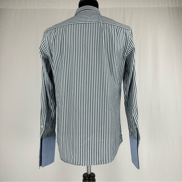 Banana Republic Men's Fitted Long Sleeve Striped Shirt S - 14-14.5 - Picture 3 of 9
